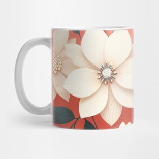 White Flowers Mug